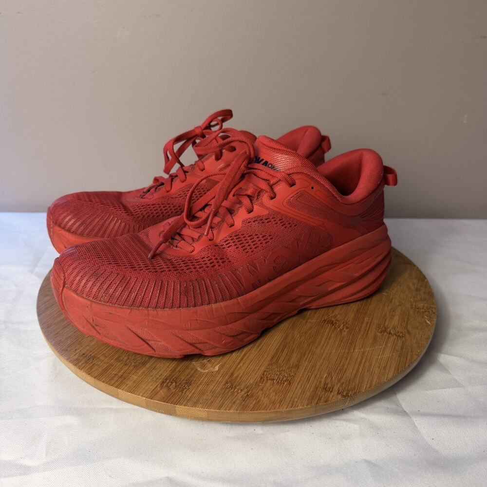 Size 9.5 - Hoka One One HOKA Bondi 7 High Risk Red